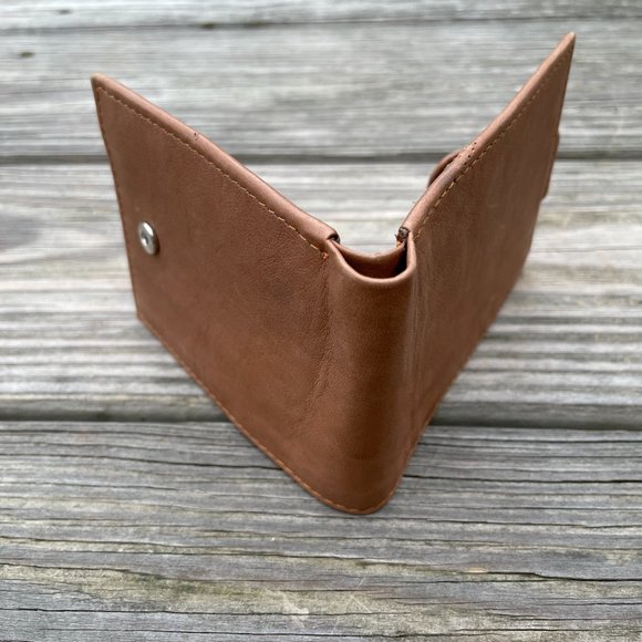 Wallet Handmade Brown Genuine Leather Card Holder - Picture 10 of 10